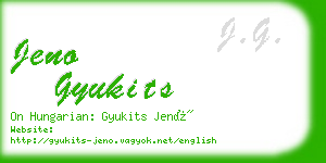 jeno gyukits business card